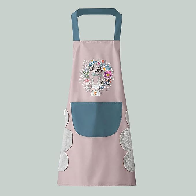 Kitchen Apron for Women with Big Front Pocket and Towel - Buy 1 Get 1 Free