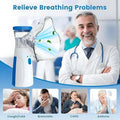 Portable Mesh Nebulizer & Humidifier - Silent, Self-Cleaning for Asthma, Cough & Allergy Relief