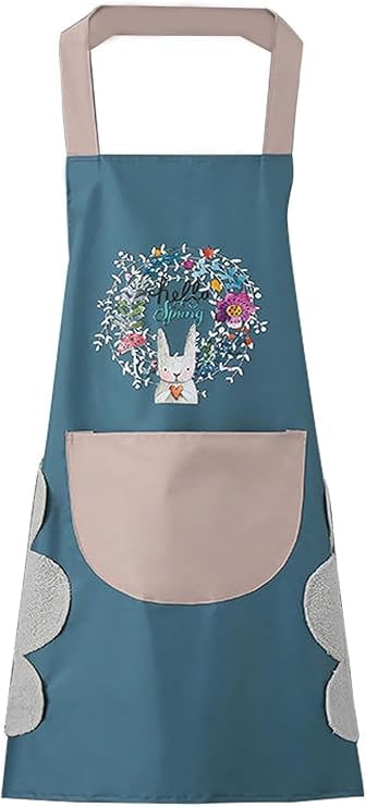 Kitchen Apron for Women with Big Front Pocket and Towel - Buy 1 Get 1 Free